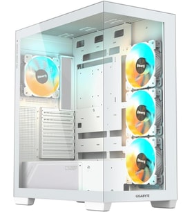 Gigabyte C500 Panoramic Stealth Ice GB-C500PI ST ARGB Fanlı Beyaz ATX Oyuncu Kasası Outlet