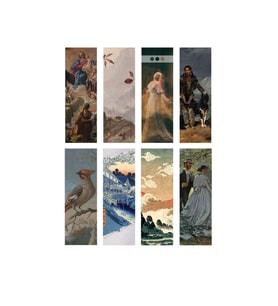 Art02  8'li Ayraç Seti- Art  Hediyelik Kitap Ayracı 8 adet!