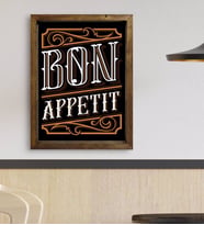 BK Gift Cafe & Bar & Restaurant Konseptli Doğal Masif Ahşap Çerçeveli Tablo 45x65cm-7