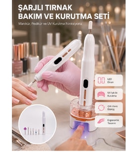 Lexroo 6 Değiştirilebilir Başlık ile Çok Amaçlı Tırnak Bakım Seti
