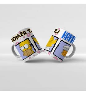 Baskılı Kupa Bardak The Simpsons Karakterleri - 10