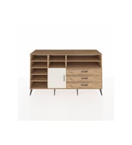 Kronos Konsol 8 Raflı 3 Çekmeceli Tek Kapaklı  176x59x99 Çam-Aytaşı/Çam