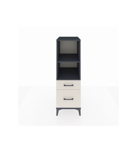 Kronos Dolap 2 Raflı 2 Çekmeceli 44x59x134 Antrasit-Aytaşı
