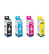 Epson L555 Yazıcı Mürekkep Kartuşu 4 Renk Takım T664