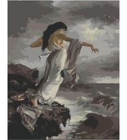 Tanrıçanın Aşkı Sayılarla Boyama Seti 40x 50 cm (Tuvale Gerili)