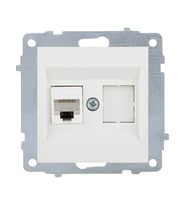 Ovivo Grano Data Prizi (1*RJ45 Cat 6) Beyaz (Çerçevesizdir)