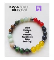 Başak Burcu Doğaltaş Unisex Bileklik