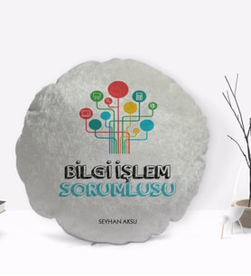 BK Gift Kişiye Özel İsimli Bilgi İşlem Sorumlusu Tasarımlı Dekoratif Kırlent Yastık-1