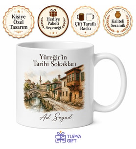 Yüreğir'in Tarihi Dokusu Adana Hatırası Kupa Bardak Hediye