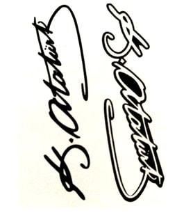 Dekoratif Etiket Sticker K.Atatürk İmzası 80X120Mm Dl-021 - 4 adet
