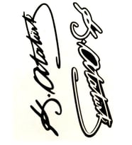 Dekoratif Etiket Sticker K.Atatürk İmzası 80X120Mm Dl-021 - 4 adet