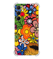 PrintiFy Samsung Galaxy A35 Uyumlu Retro Color 2 Baskılı Şeffaf Köşe Korumalı Antişok Kılıf
