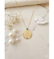925 Ayar Gümüş Kişiye Özel İsimli Taşlı Ayetel Kürsili Aile Kolye.rose.gold.rodaj Renk Seçeneği