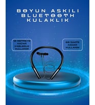 Polygold PG-100 Type-C Şarjlı Bluetooth Kulaklık - Boyun Askılı, Uzun Pil Ömürlü, Mikrofonlu