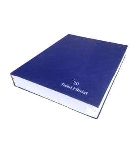 Fihrist Ticari 20'li 20x28 Lacivert Cilt Bezli 1 Adet Artlantis Ticari Firhist Lacivert 20*28