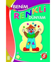 Ata Benim Renkli Dünyam Boyama Kitabı 8 (Beyaz)