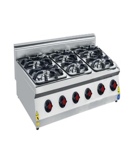 CSA Karacasan 120 cm 700 Seri Set Üstü Altı Gözlü Tüplü Tüplü Ocak