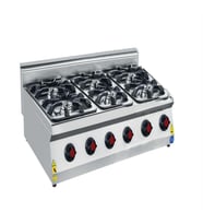 CSA Karacasan 120 cm 700 Seri Set Üstü Altı Gözlü Tüplü Tüplü Ocak