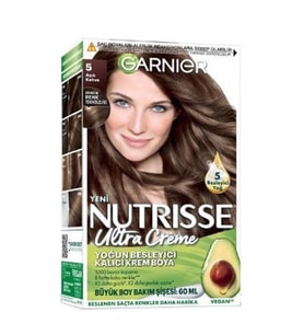 Garnier Nutrisse Yoğun Besleyici Kalıcı Krem Saç Boyası - Açık Kahverengi 5,0