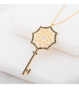 ANAHTAR 925 AYAR GÜMÜŞ KOLYE (Karışık)