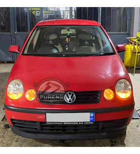 Volkswagen Polo 4 2002-2008 Uyumlu H lip Esnek Ön Lip 2 Parça Karlık Ön Ek Tampon Altı Dil