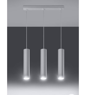 MYLİGHTS  SPOR MODERN LED AVİZE MASA ÜSTÜ SIRALI BEYAZ  IŞIK  AMPUL DAHİLDİR  LED AVİZE (Siyah)