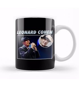 Leonard Cohen Tribute Montage Kupa Bardak Porselen