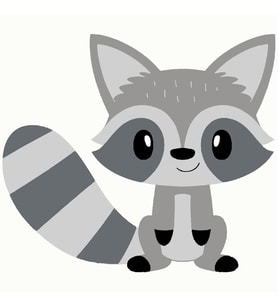 Gri Tilki Sayılarla Boyama Seti 20x20