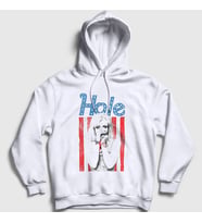 Presmono Unisex Beyaz Hole Müzik Courtney Love Kapüşonlu Sweatshirt 475510tt