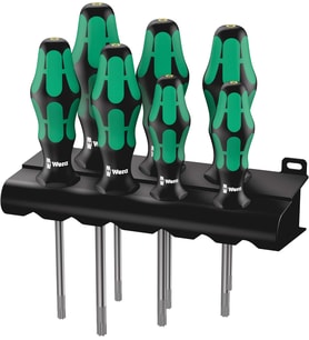 Wera Torx Hf Tornavida Seti Kraftform Plus 367/7 Tutma Fonksiyonlu + Raf, 7 Parça, 05223161001
