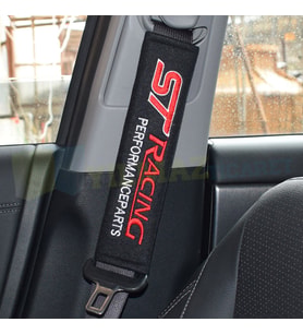 Ford St Racing Logo Nakışlı Emniyet Kemer Pedi 2 Adet Yüksek Kalite 25 x 6 cm