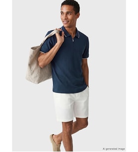 LCW Vision İndigo Polo Yaka Erkek Tişört
