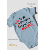 Babaya Özel Kısa Kollu Bebek Body %100 Pamuk