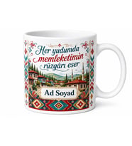 Memleket Şenliği Temalı Kişiye Özel Kupa Bardak Hediye Porselen