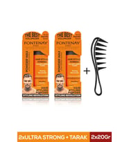 FONTENAY SAÇ ŞEKİLLENDİRİCİ PUDRA TOZ WAX ULTRA STRONG TURUNCU 20GR X2 + ŞEKİL TARAĞI 3'LÜ SET