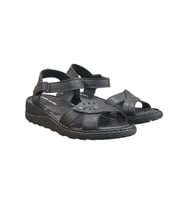 Pierre Cardin Deri Anatomik Bayan Sandalet Ayakkabı (Siyah)