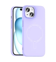 iPhone 15 Kılıf M-Safe Şarj Özellikli Kamera Korumalı Elio Sert PC Kılıf