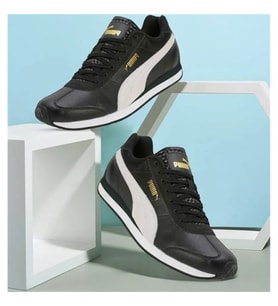 Puma Turin 3 Golazo Uniseks Günlük Spor Ayakkabı SİYAH