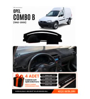 OPEL COMBO B (1992-2000) Uyumlu Torpido Örtüsü Torpido Kılıfı - Siyah