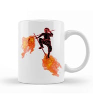 Fire Force Shinmon Benimaru Black Kupa Bardak Porselen