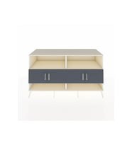 Kronos Konsol 4 Raflı 4 Kapaklı 176x59x99 Aytaşı-Antrasit/Aytaşı