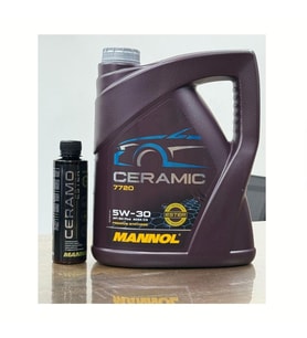2025 5W30 Ceramic Katkılı Motor Yağı 5L ve Ceramo Ester 50.000 KM Kalıcı Ultra Performans Katkısı