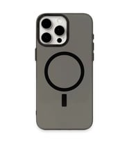 Apple İphone 15 Pro Kılıf Anka Pc Magneticsafe Sert Metal Kapak - Siyah