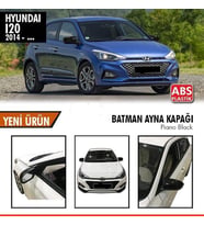 Hyundai i20 Sinyalsiz Yarasa Ayna Kapağı Batman Parlak Siyah Piano Black