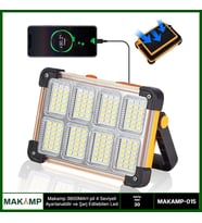 3600mah Pil 4 Kademeli Solarlı Led