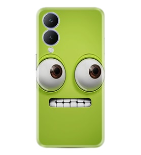 Vivo Y17s Kılıf Resimli Desenli Silikon Platinium Series Green 1832