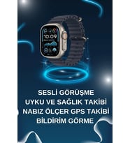 Akıllı Saat Bluetooth Bağlantılı Nfc Ve Gps Uyumlu Nabız Ölçer Sesli Görüşme