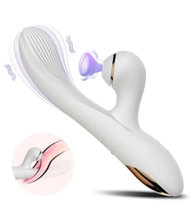 10 Modlu Şarjlı Su Geçirmez Titreşimli Vibratör Emiş Özellikli Usb Şarjlı Vibratör Masaj Aleti