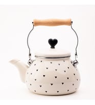 Black Cupid Emaye Kettle