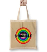 Shaquille O'Neal - Basketball gifts Vintage Retro Rainbow Quotes For BOYS AND Dad Bez Çanta Uzun Saplı